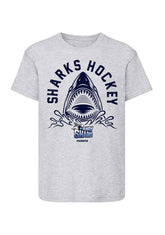 Solway Sharks Unisex Grey "Sharks Hockey" T-shirt